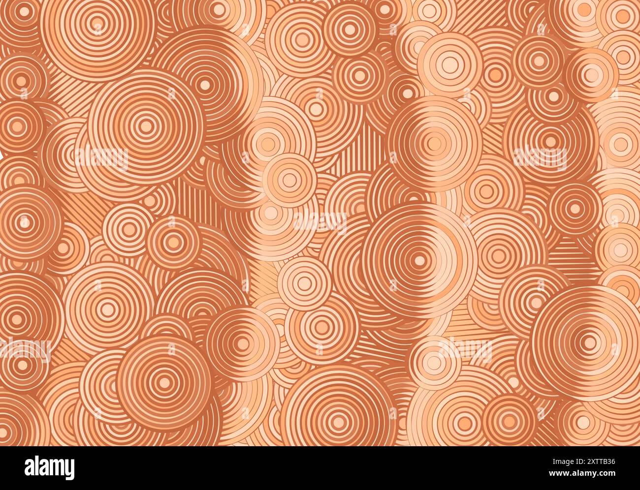 Abstract psychedelic background with circles and lines of various ...