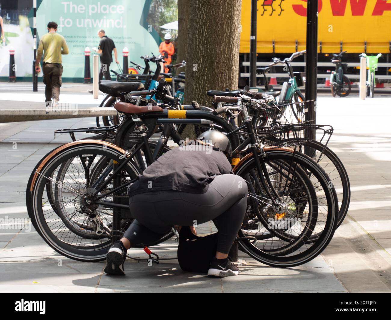 Designated cycle parking hi-res stock photography and images - Alamy