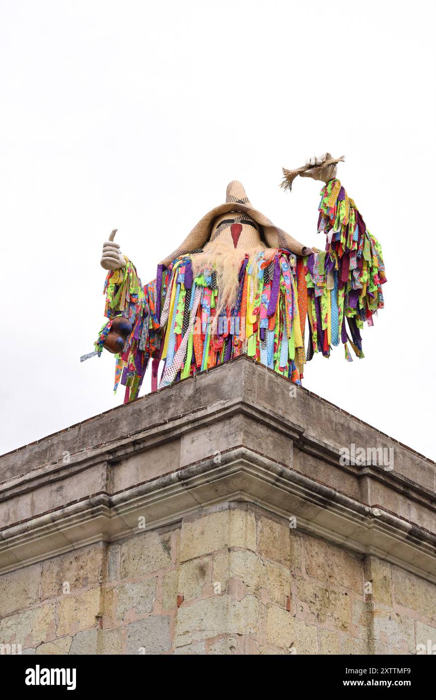 Traditional costume of tiliche at guelaguetza in Oaxaca city Stock Photo