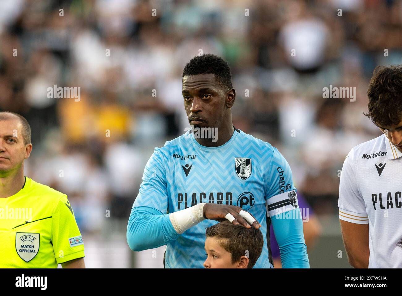 UEFA Europa League qualifying play-offs second leg soccer match between Zurique and Vitoria de Guimarães in Guimarães Stock Photo