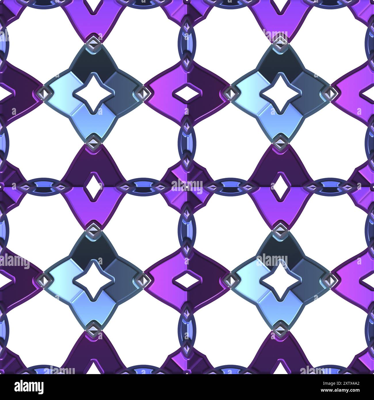 3d effect seamless background wallpaper metal tiled pattern Stock Photo ...