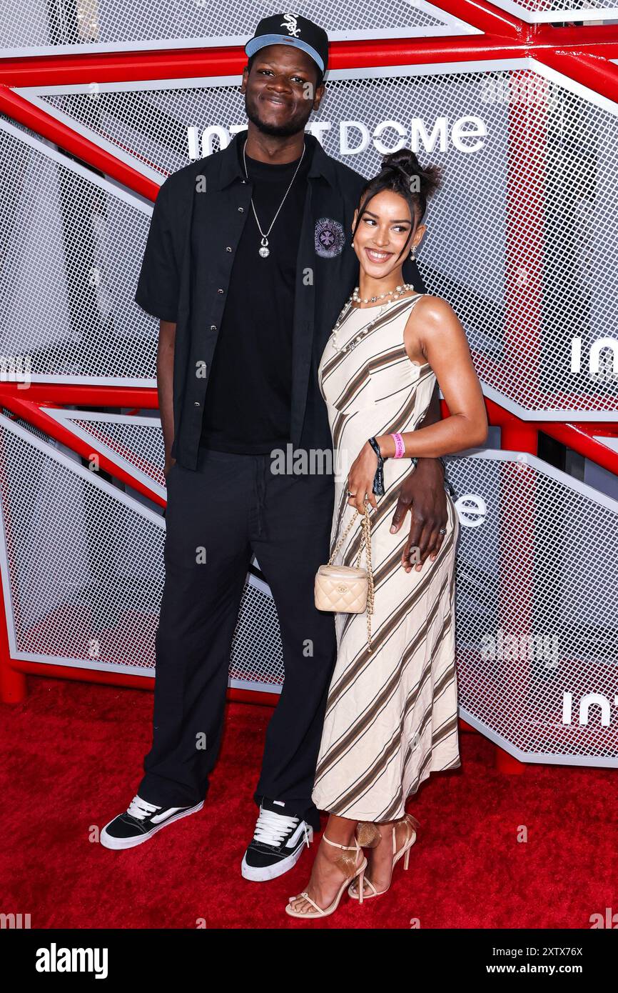 INGLEWOOD, LOS ANGELES, CALIFORNIA, USA - AUGUST 15: Mo Bamba and Ibby ...