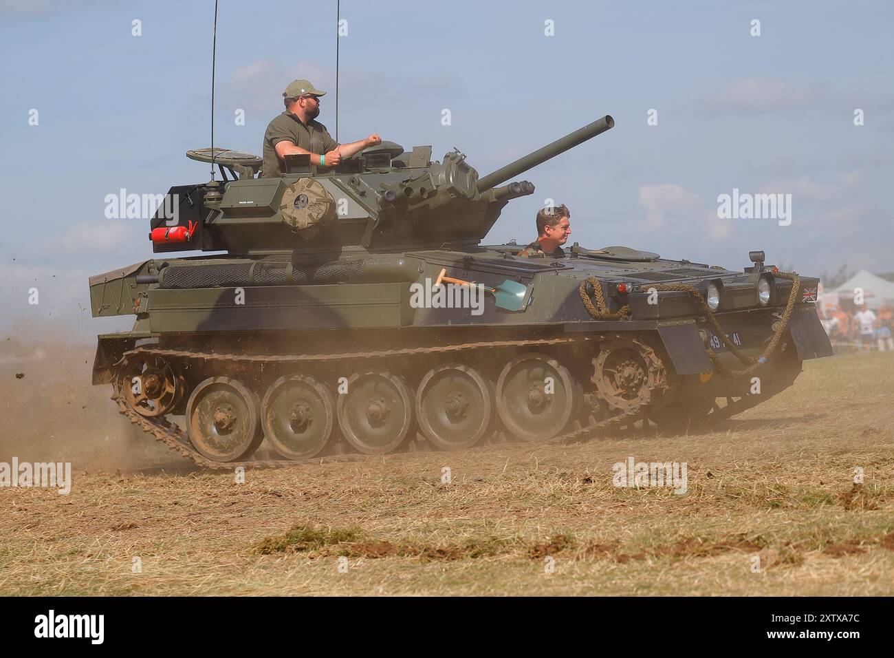 Scorpion CVR  on parade at The Yorkshire Wartime Experience near Bradford ,West Yorkshire,UK Stock Photo