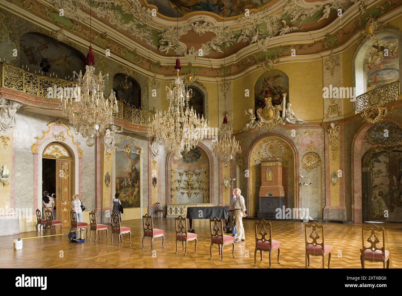 State rooms at Heidecksburg Castle Stock Photo - Alamy