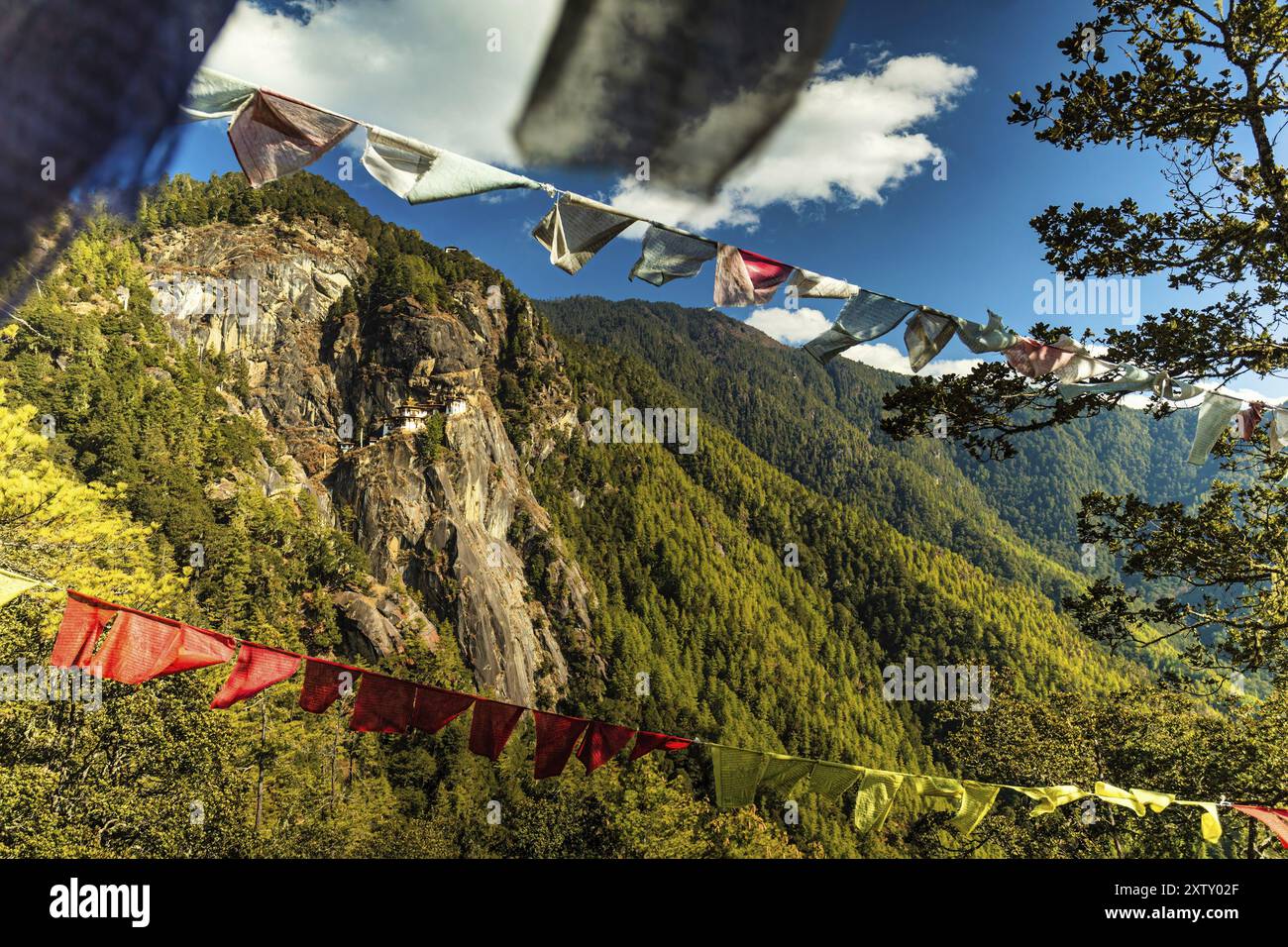 View of Taktshang Monastery on the mountain in Paro, Bhutan, Asia Stock ...