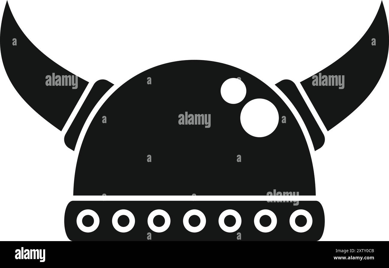 Helmet and horns Black and White Stock Photos & Images - Alamy