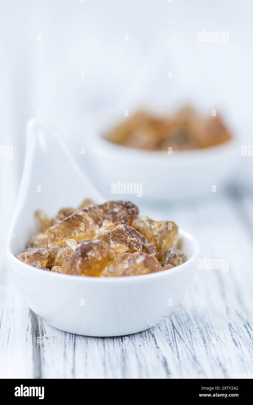 Brown Rock Candy (detailed close-up shot, selective focus) Stock Photo