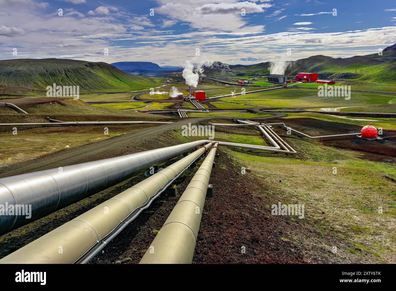 Krafla Geothermal Power Plant, Iceland Stock Photo - Alamy