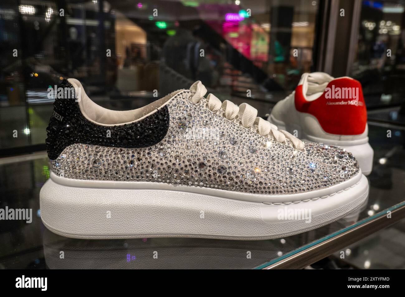 Alexander mcqueen diamond shoes best sale