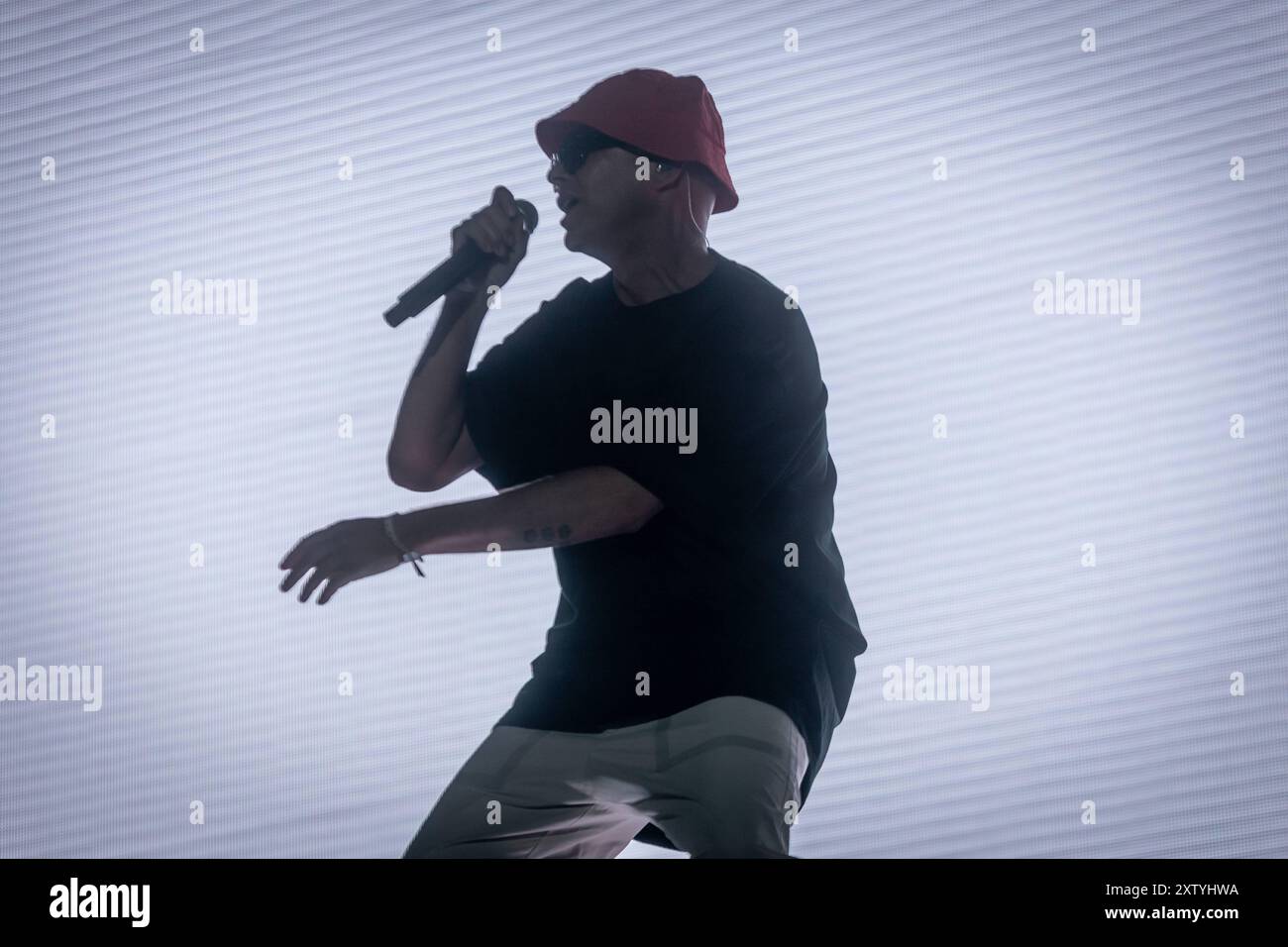 Der deutsche Rapper Trettmann Stefan Richter auf dem Highfield 2024 ...