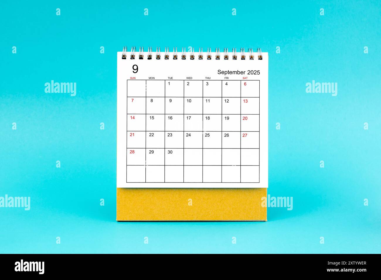 september-2025-calendar-template-on-white-paper-background-stock-photo-alamy