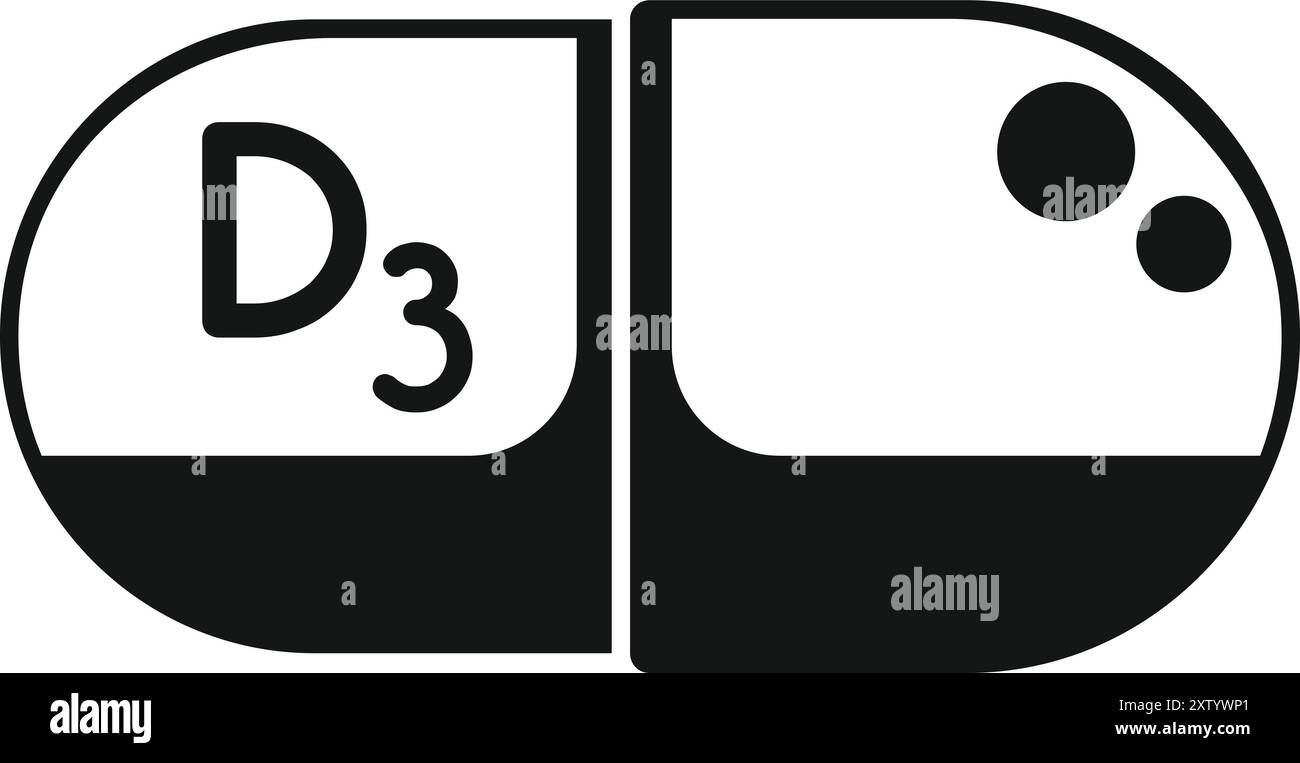 simple-bold-icon-of-a-vitamin-d3-supplement-capsule-perfect-for