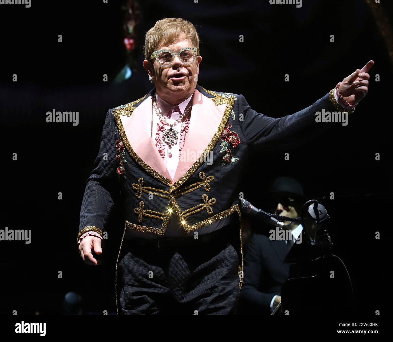 Elton John performs on his "Farewell Yellow Brick Road" tour at Madison