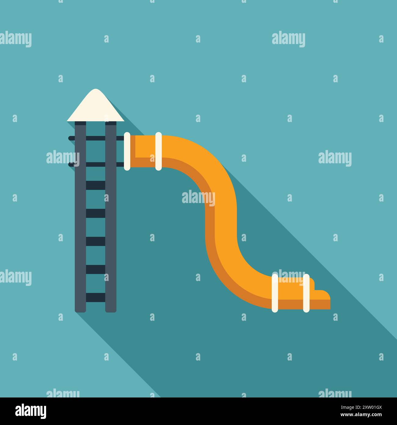 Minimalist vector illustration of a slide, representing concepts like ...