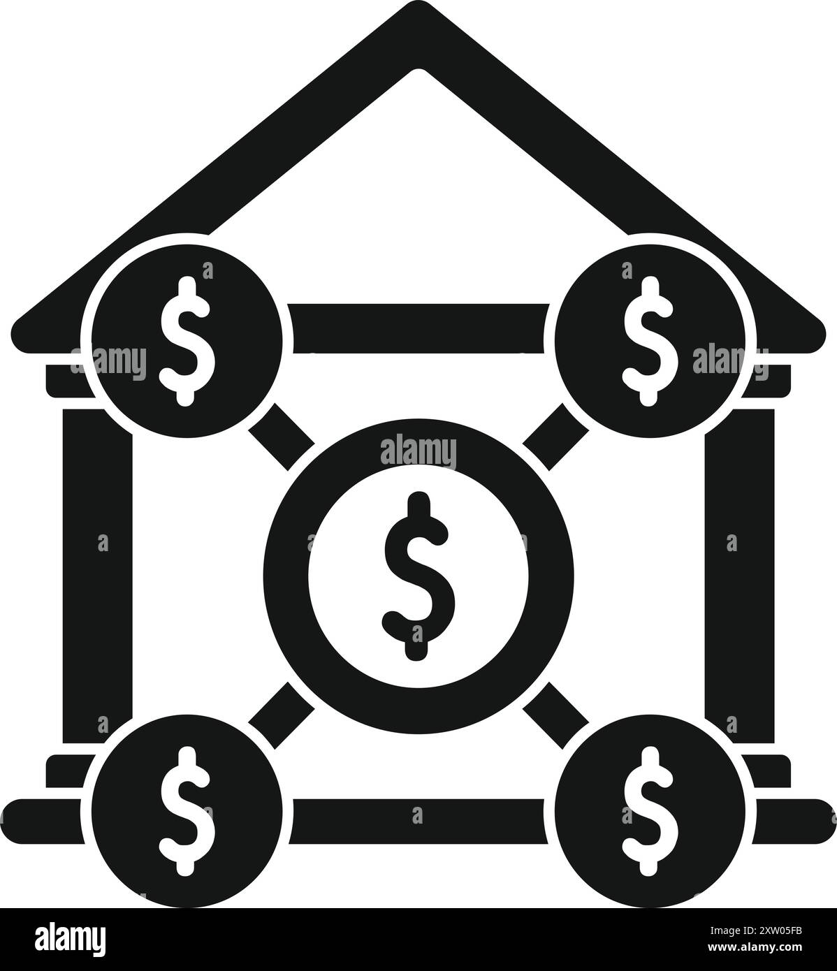 Illustration shows bank building hi-res stock photography and images ...