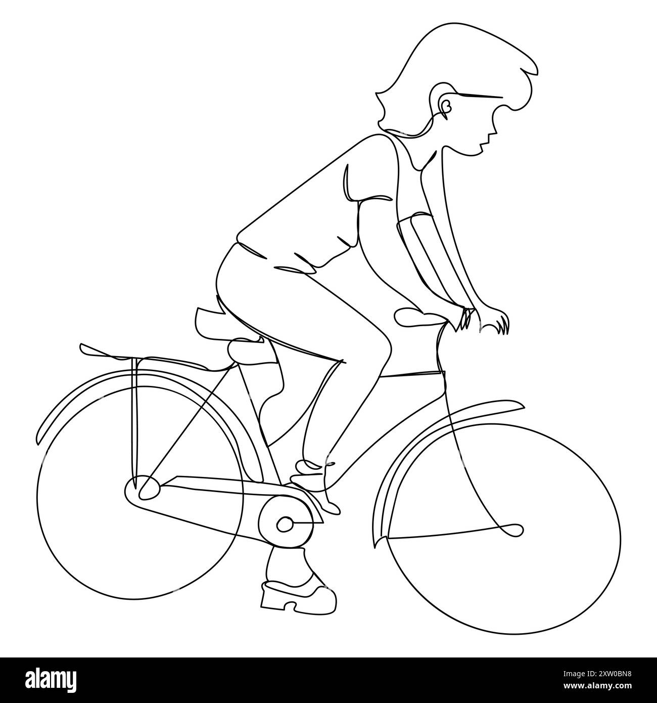 Continuous single vector line art drawing and one line illustration of ...