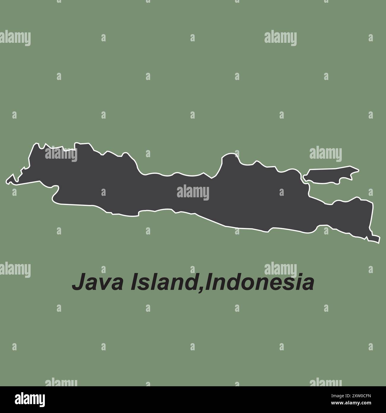 Map of Java Island vector illustration design Stock Vector Image & Art ...