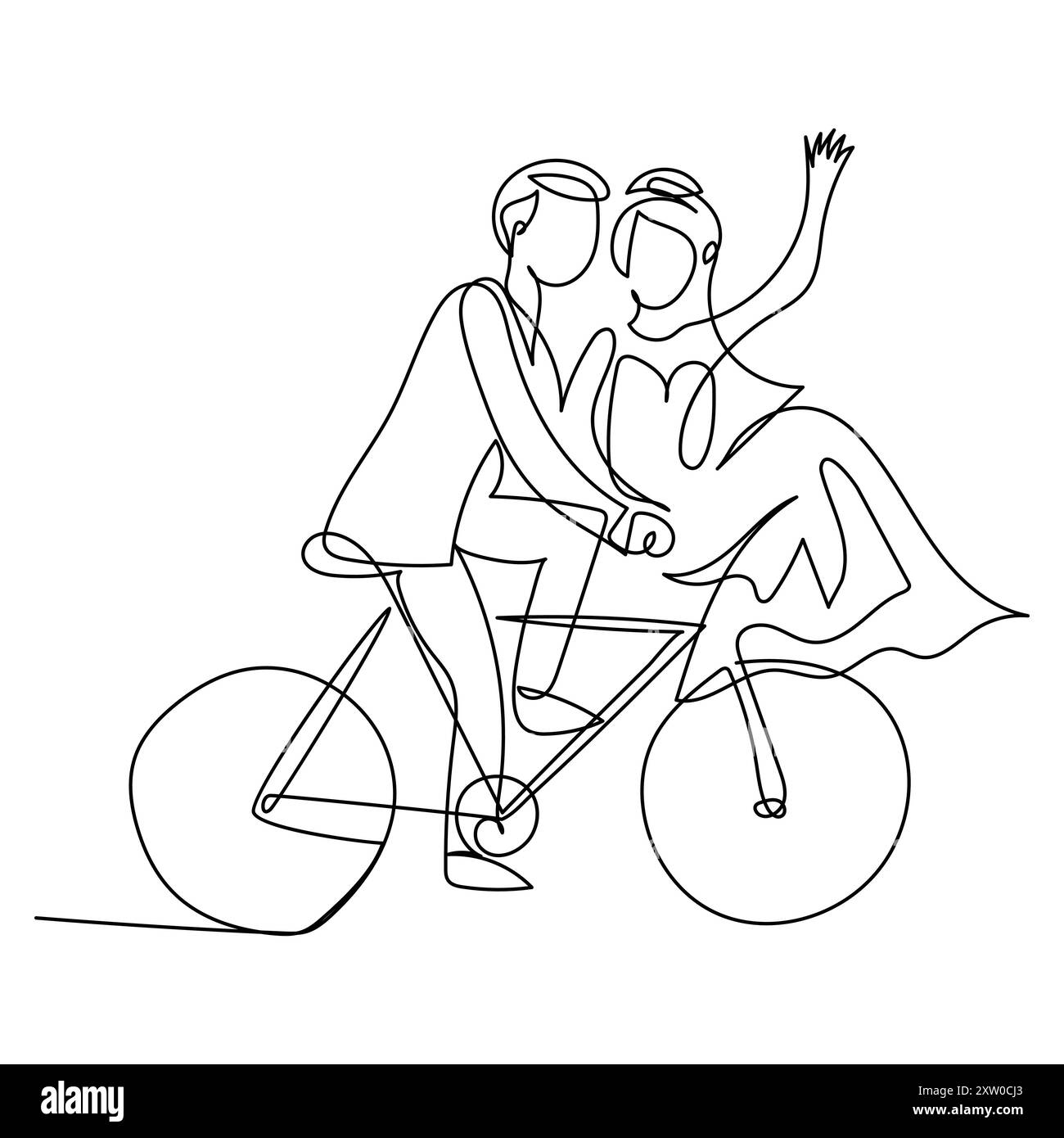 Continuous single vector line art drawing and one line illustration of ...