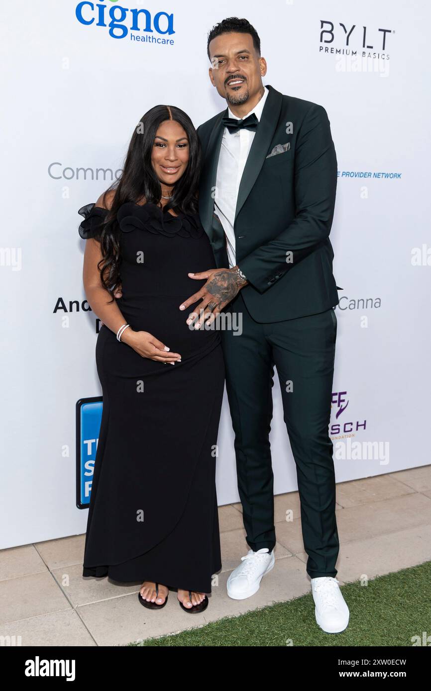 Anansa Sims And Matt Barnes Attend The Arrivals Of The 24th Harold