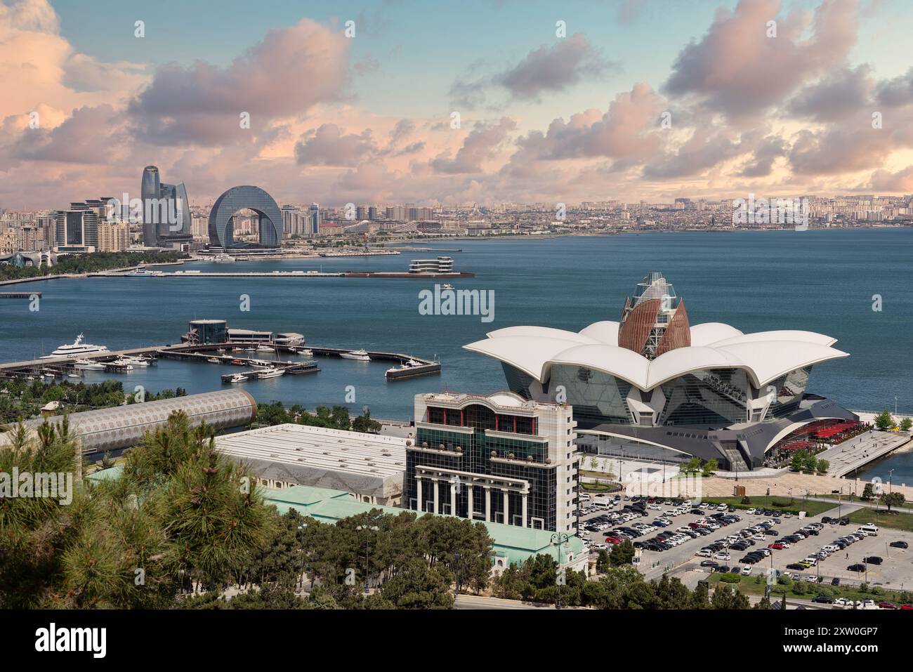 The Crescent Development Project Aerial view showcases modern hi-res stock photography and images - Alamy