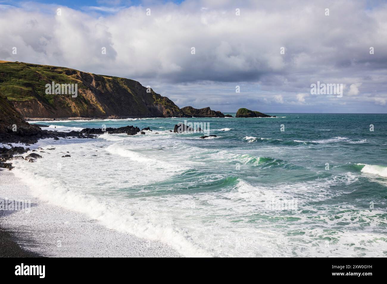 Welcombe Mouth Beach on the Hartland Peninsular Bideford north west Devon west England UK Stock Photo