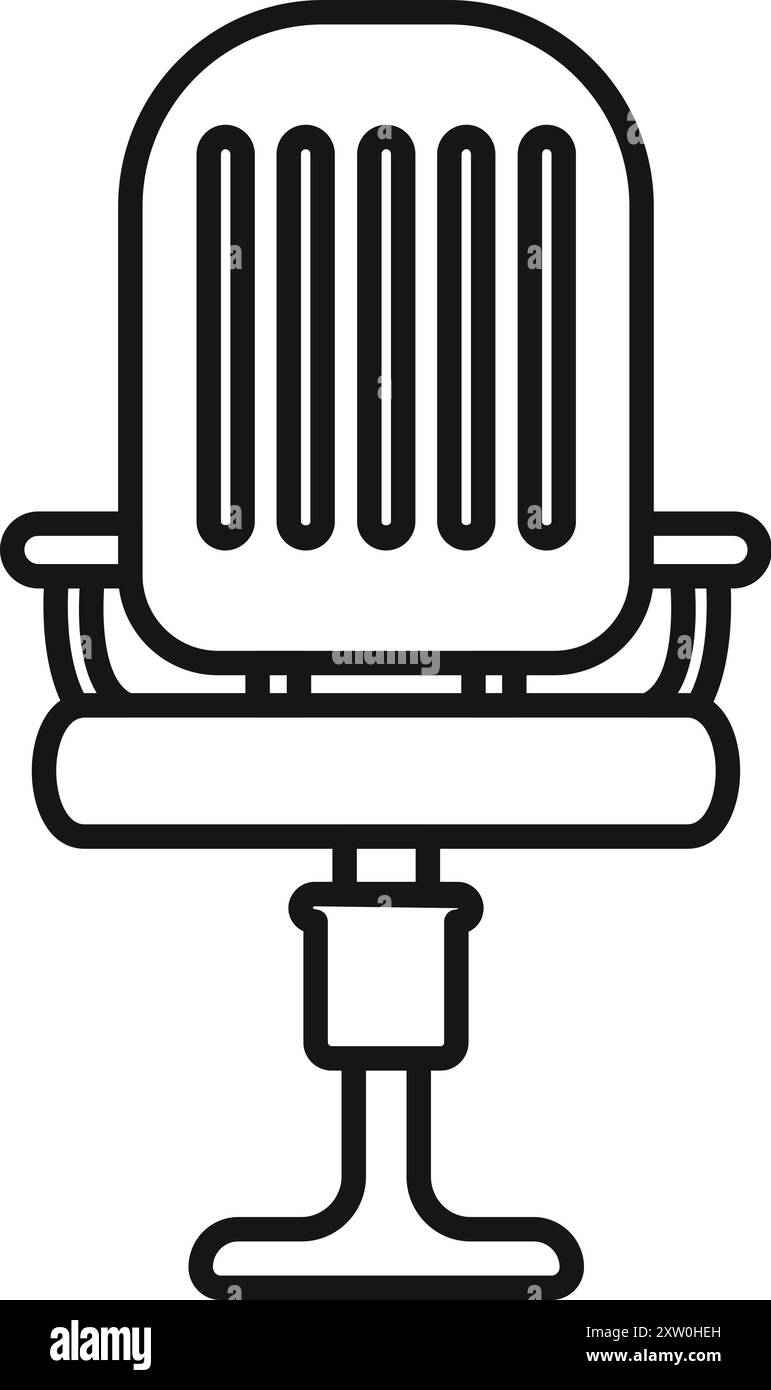 Swivel chair icon vector Black and White Stock Photos & Images - Alamy