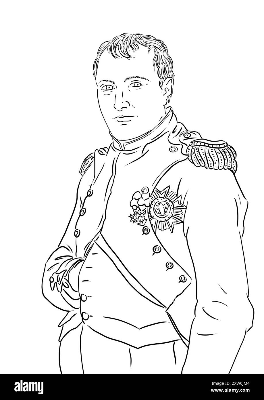 Emperor in painting Black and White Stock Photos &amp; Images - Alamy