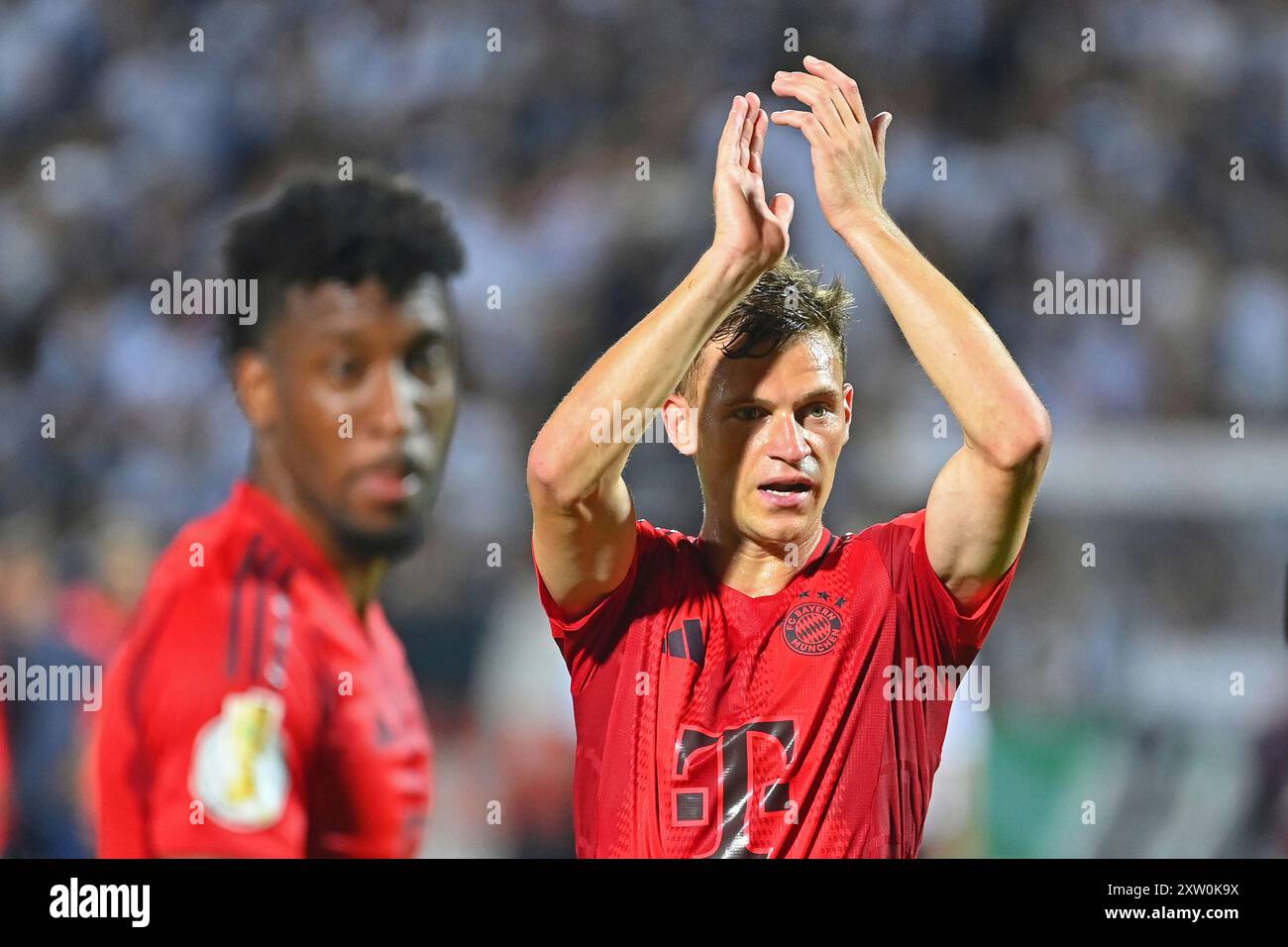 Joshua KIMMICH (FC Bayern Munich) claps applause, final jubilation