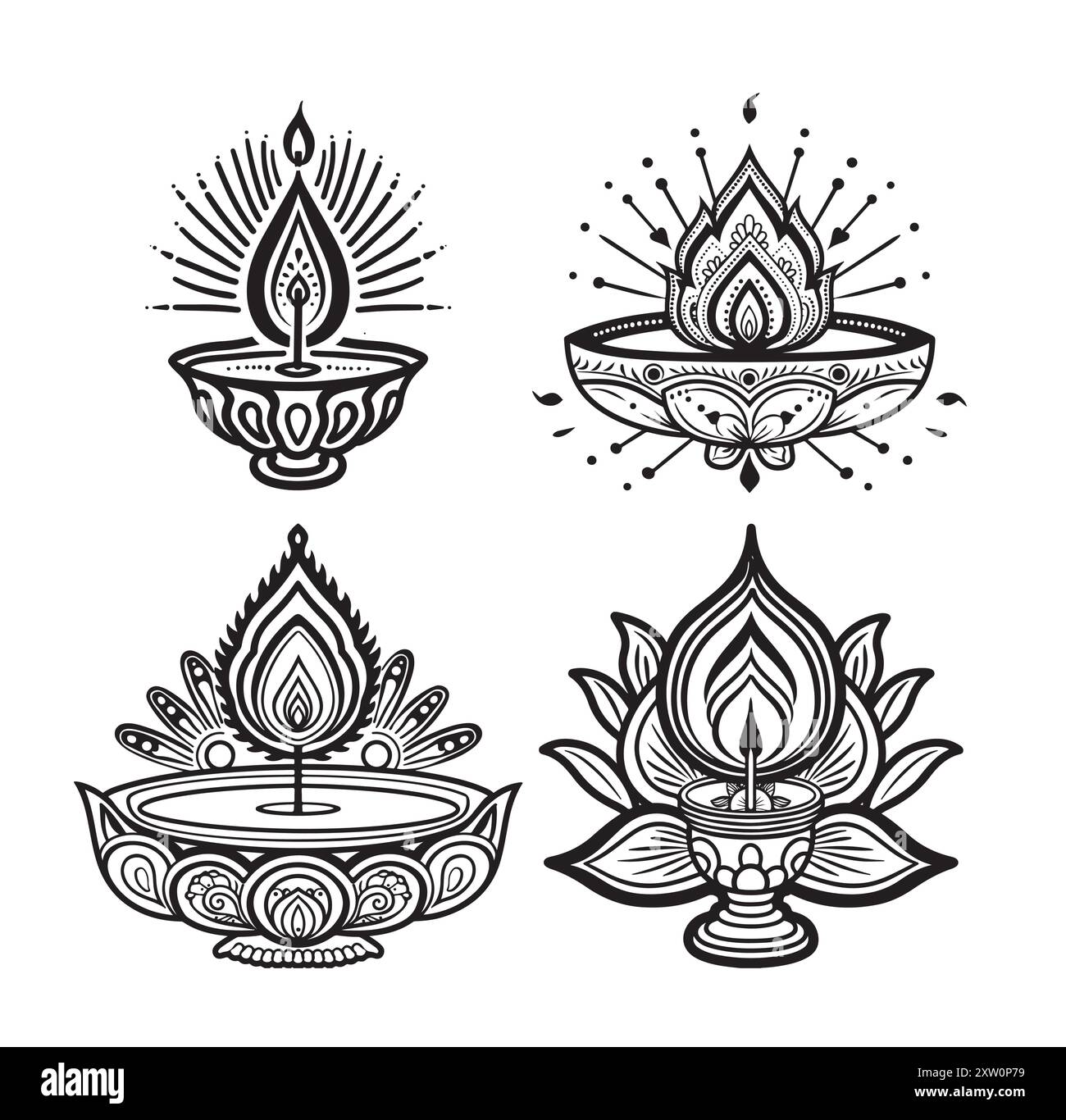 Diya Coloring Pages