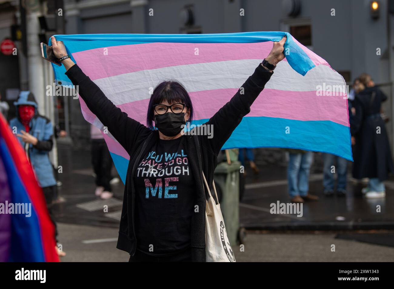 Pro trans flag hi-res stock photography and images - Alamy