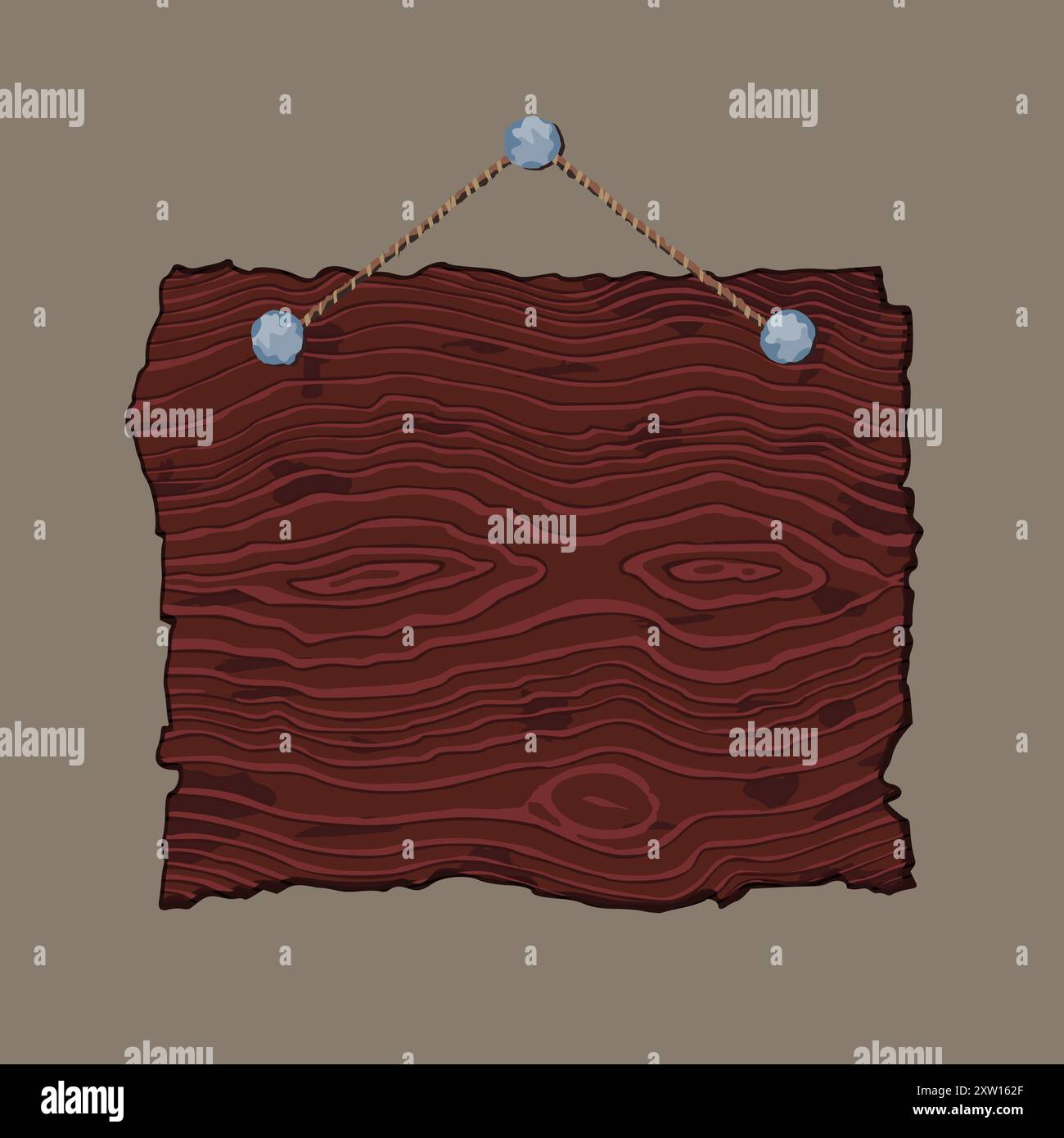Brown hanging blank old wooden sign Stock Vector Image & Art - Alamy
