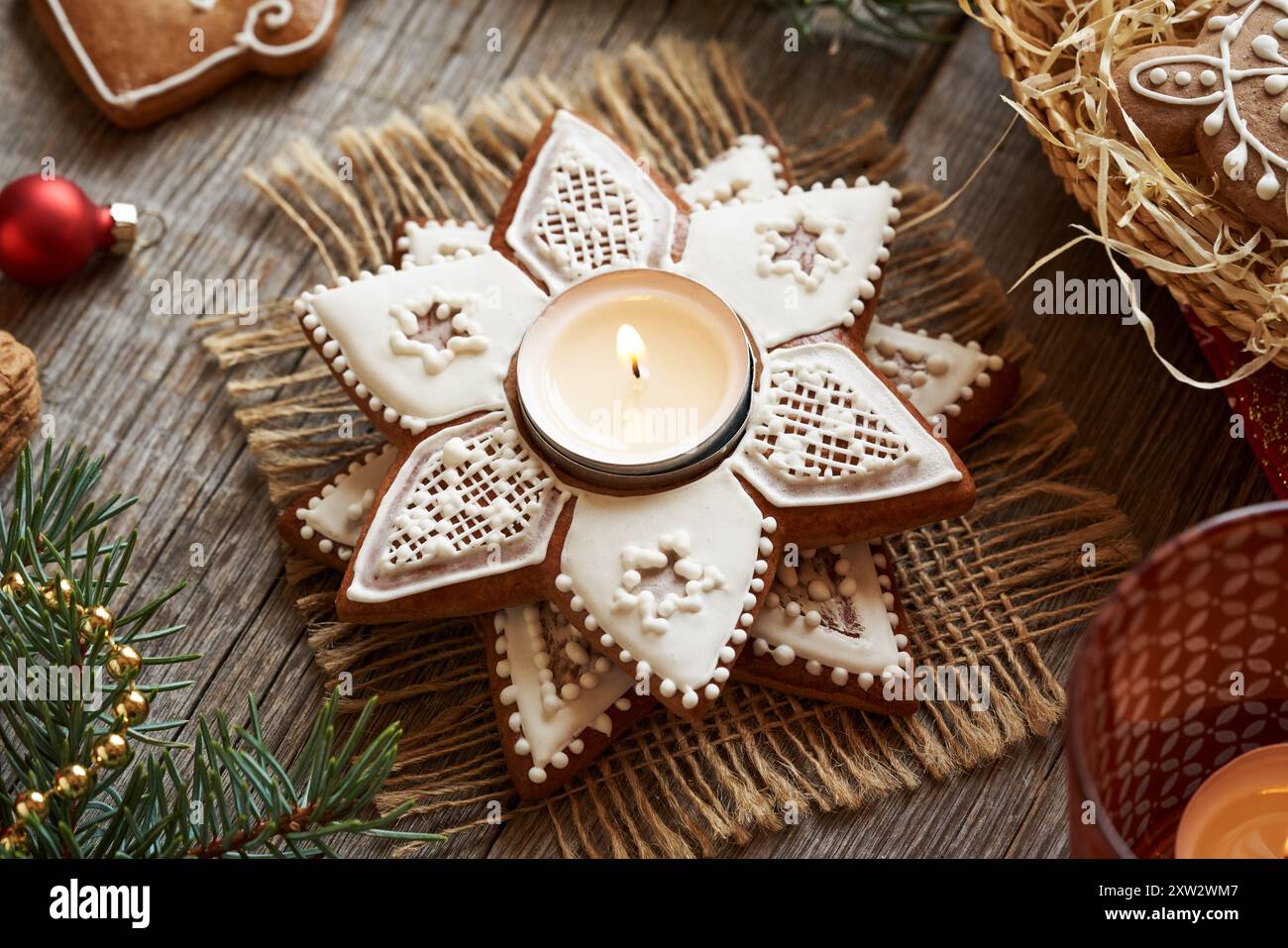 Candlestick decorated hi-res stock photography and images - Alamy