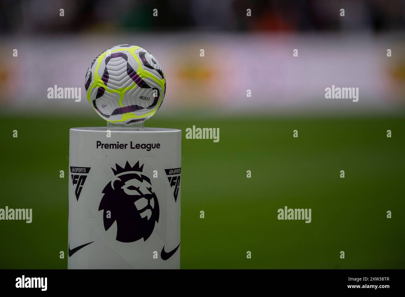 Premier League Match Ball prior to the Premier League match between Newcastle United and Southampton at St. James's Park, Newcastle on Saturday 17th August 2024. (Photo: Trevor Wilkinson | MI News) Credit: MI News & Sport /Alamy Live News Stock Photo