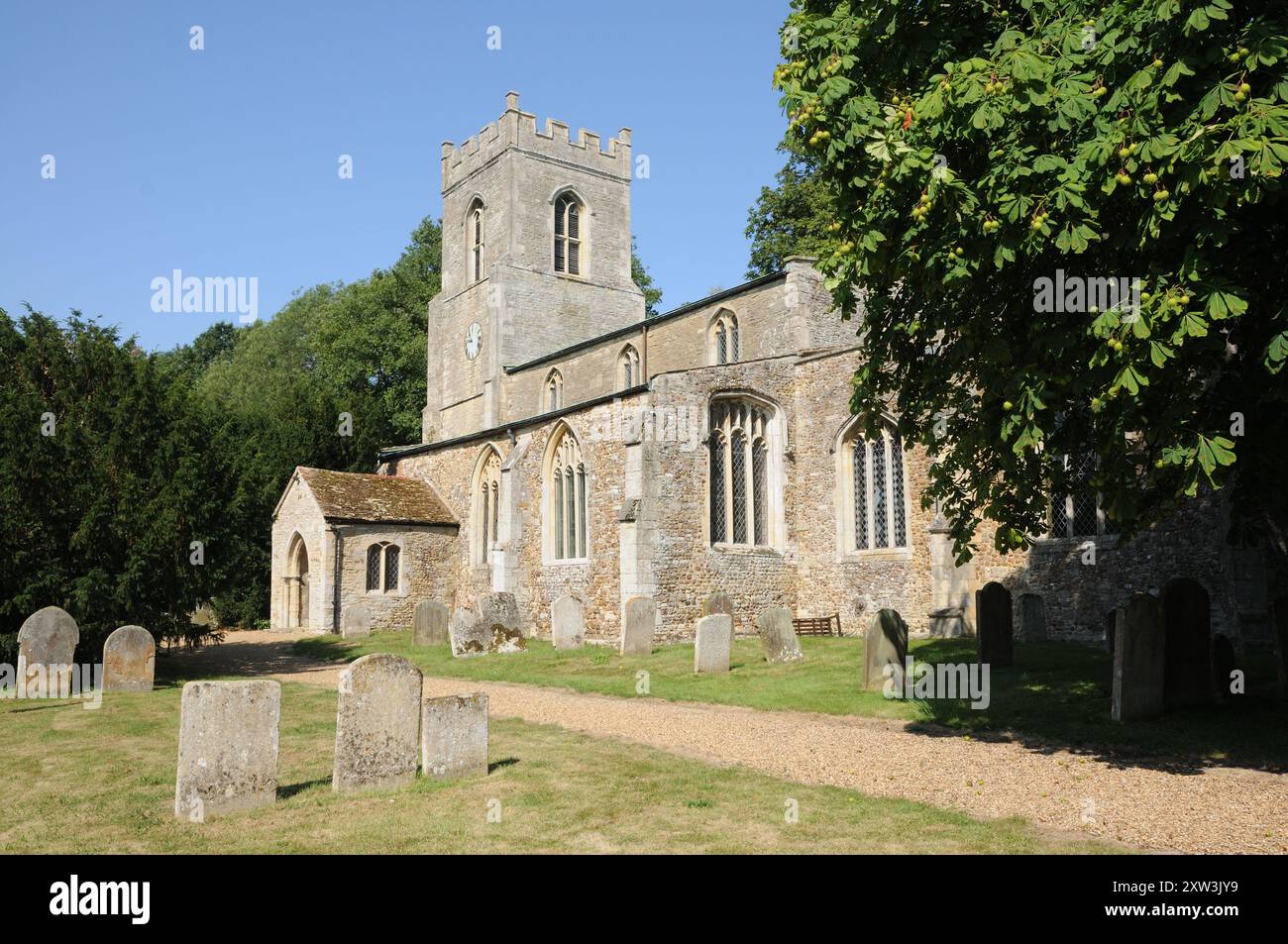 St Andrews Church, Abbots Ripton, Cambridgeshire Stock Photo