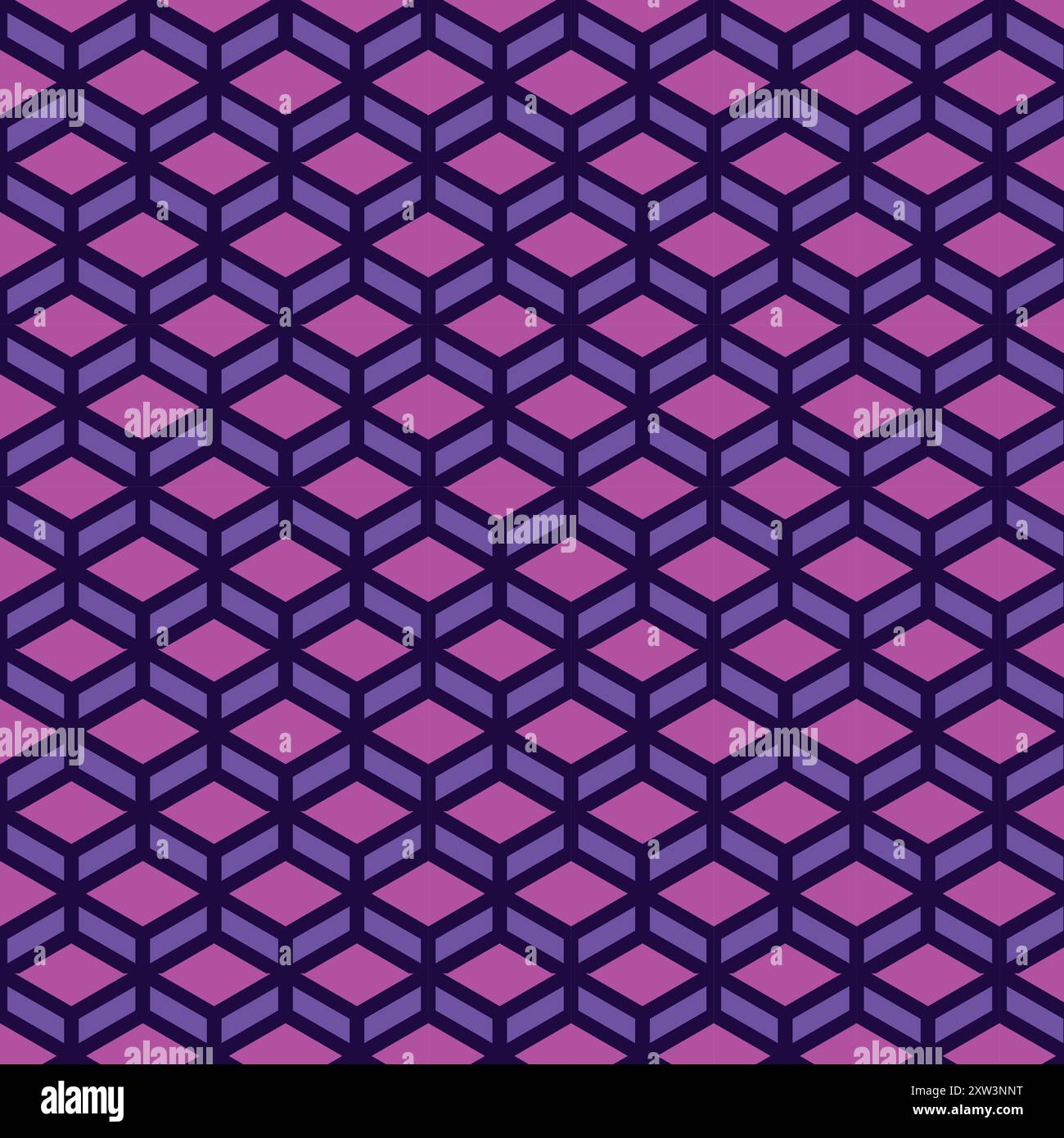 3d Hexagon Seamless Pattern Stock Vector