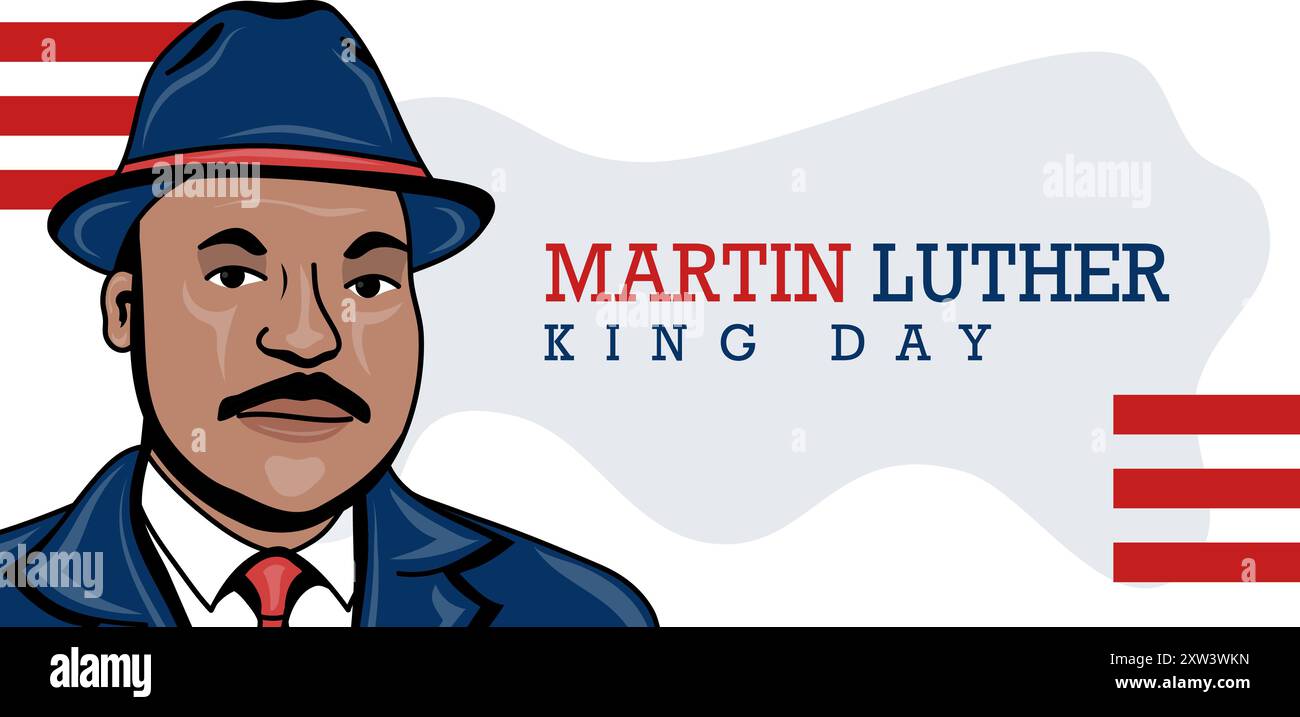 Martin Luther King Day Poster Stock Vector