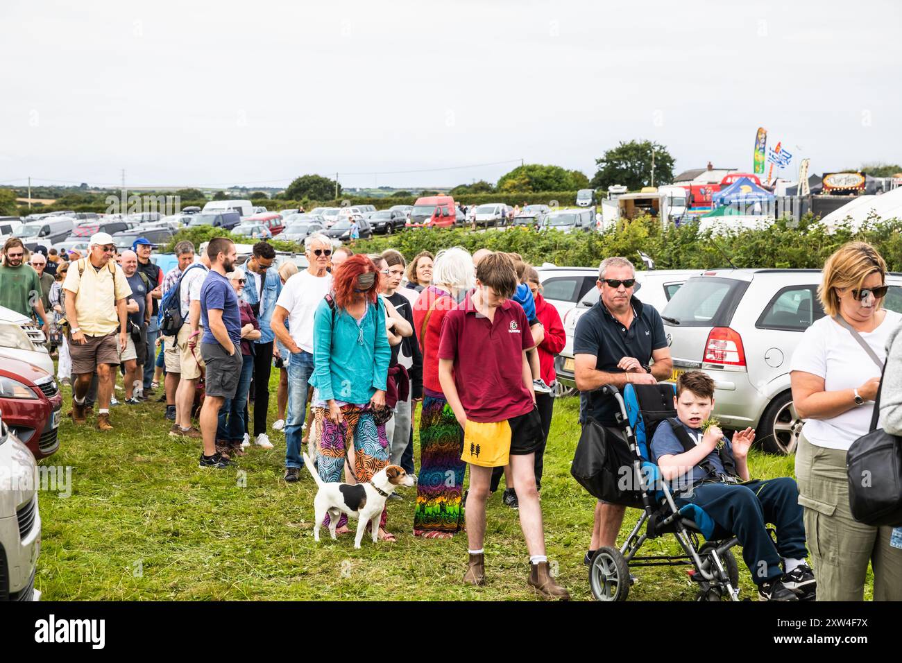 Stithians,Cornwall,UK,17th Aug, 2024.Large crowds attend The West of ...