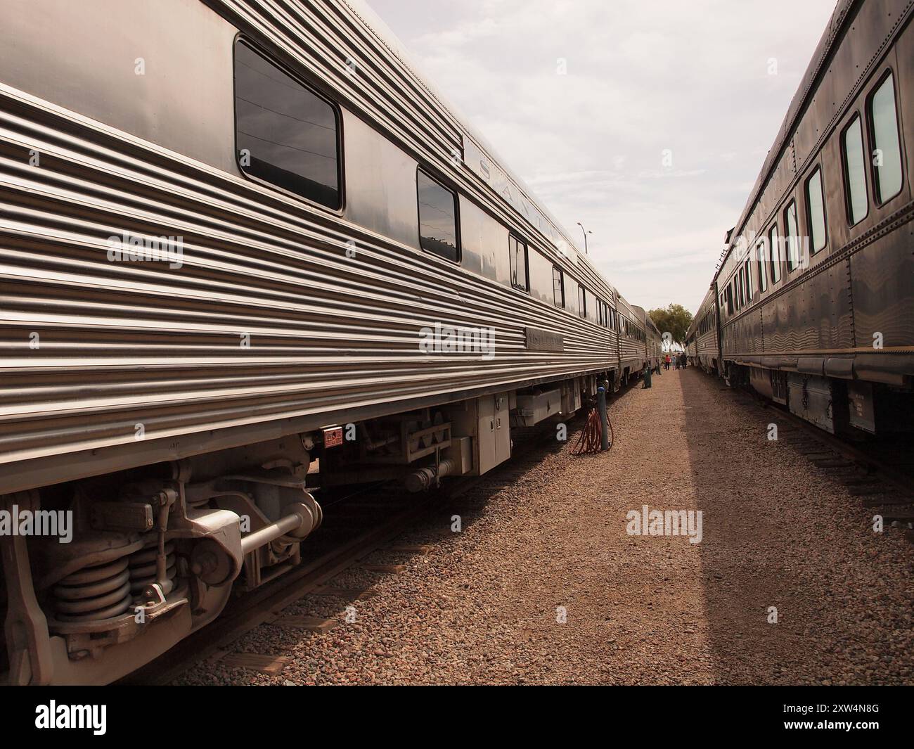 Arizona Railway Museum in Chandler, Arizona. Assorted rolling stock and ...