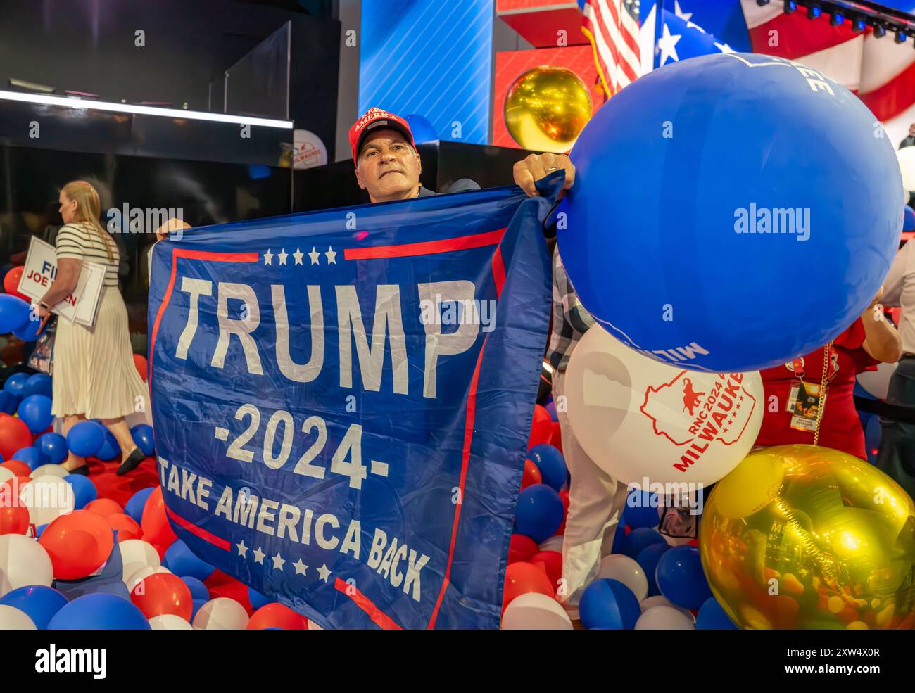 MILWAUKEE, Wis. – July 18, 2024: Attendees at the 2024 Republican ...
