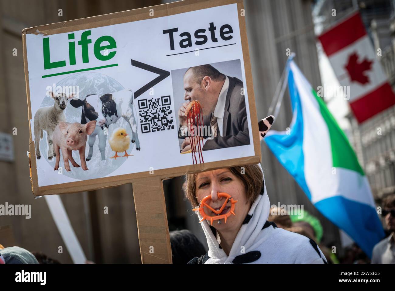 National Animal Rights March, London, England, UK, 17 August 2024 Stock ...