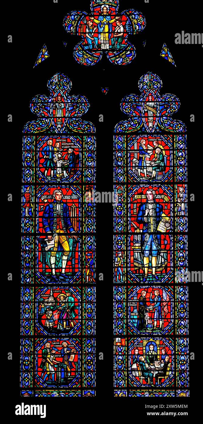 American Founders of Country Stained Glass Basilica National Cathedral ...