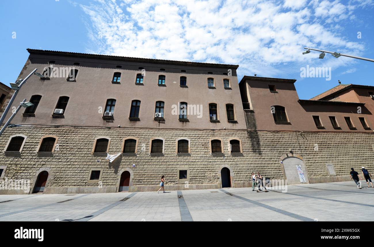 The Biblioteca de Catalunya in Barcelona, Spain. Stock Photo