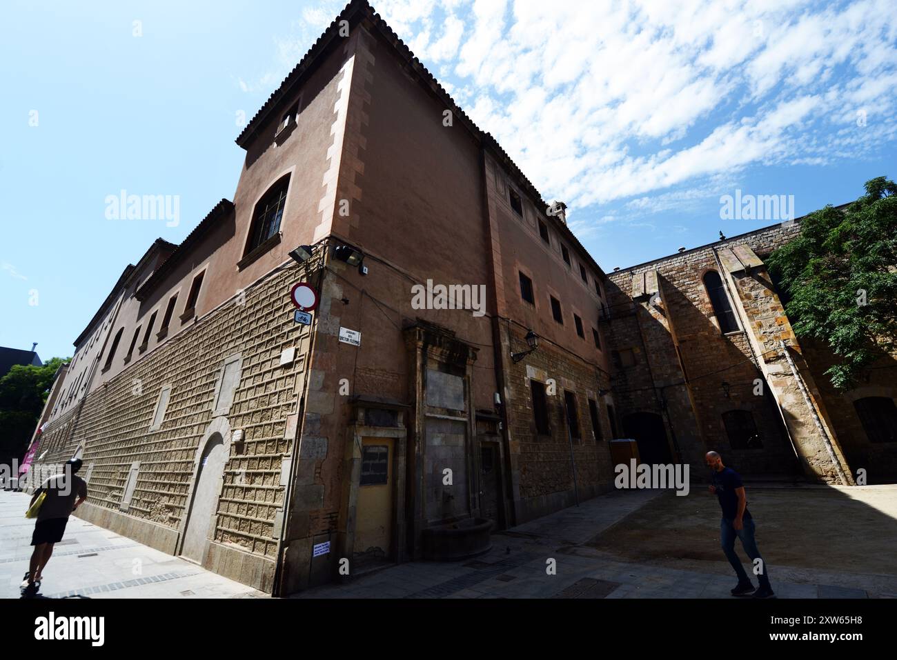 The Biblioteca de Catalunya in Barcelona, Spain. Stock Photo
