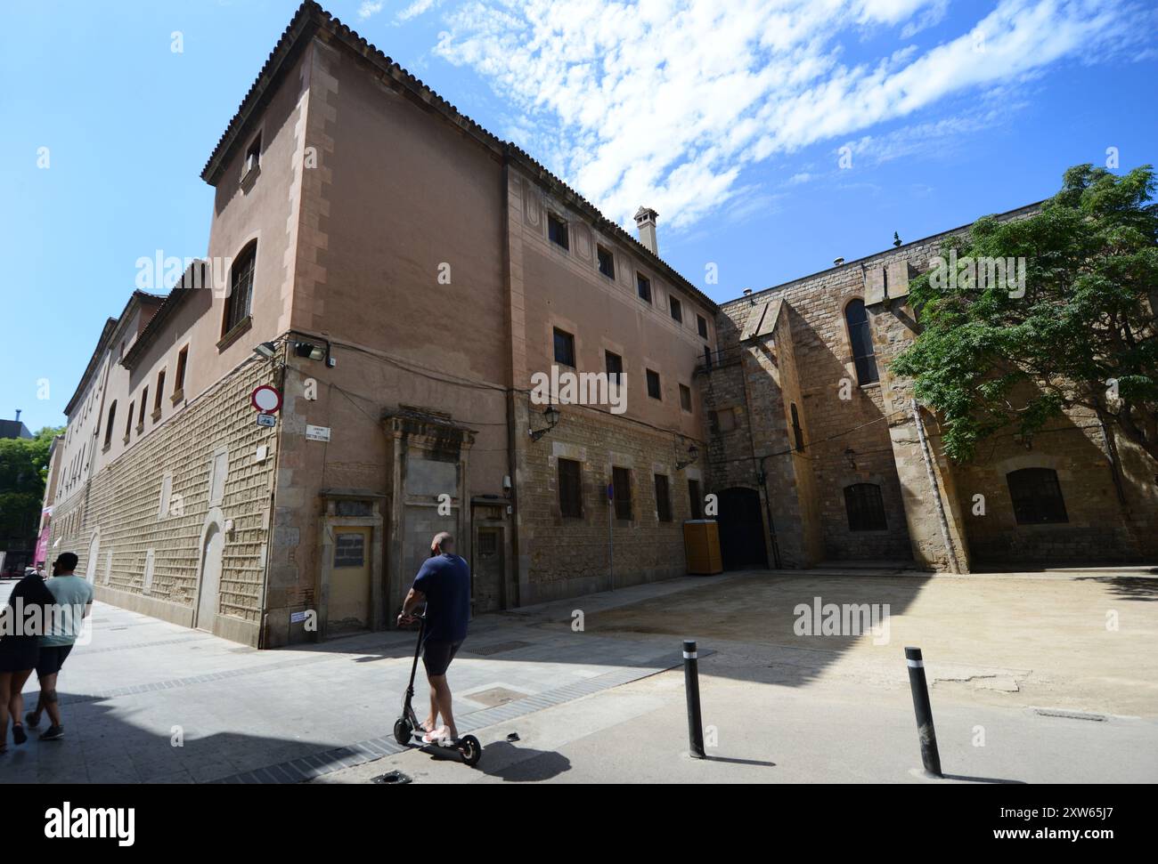 The Biblioteca de Catalunya in Barcelona, Spain. Stock Photo
