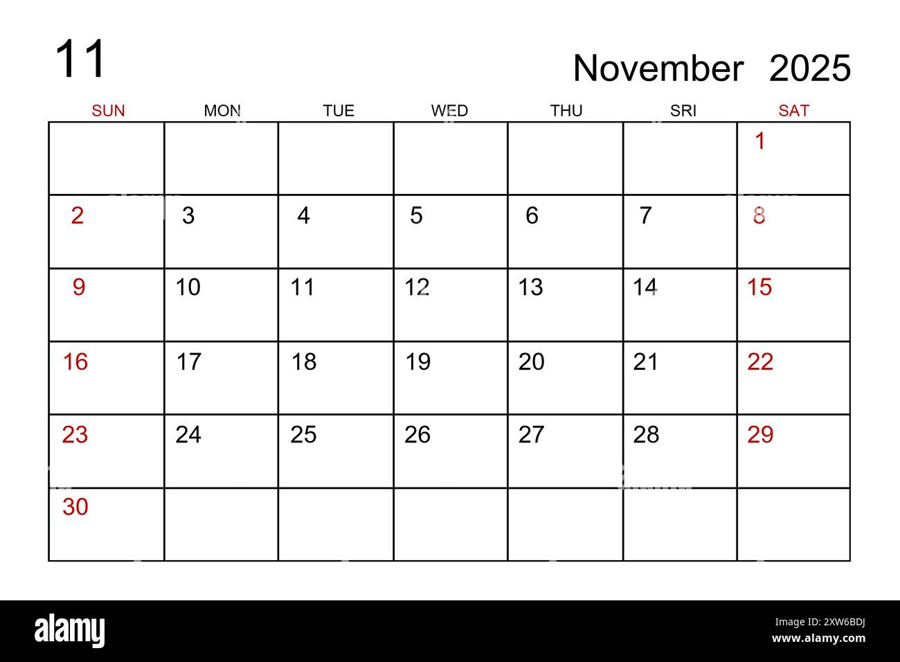 simple-2025-year-calendar-week-hi-res-stock-photography-and-images-page-5-alamy