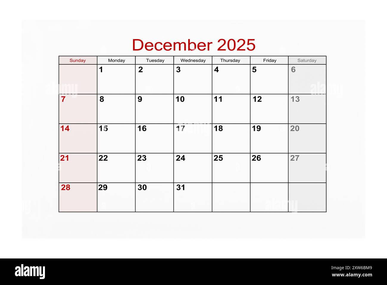 december-2025-calendar-page-for-2025-year-isolated-on-white-background-stock-photo-alamy