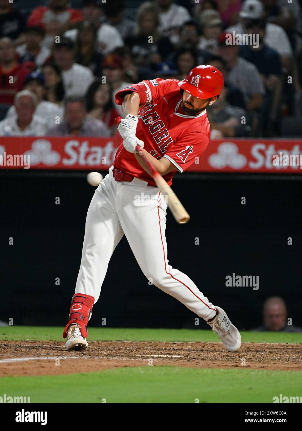 ANAHEIM, CA - AUGUST 17: Los Angeles Angels first baseman Nolan 