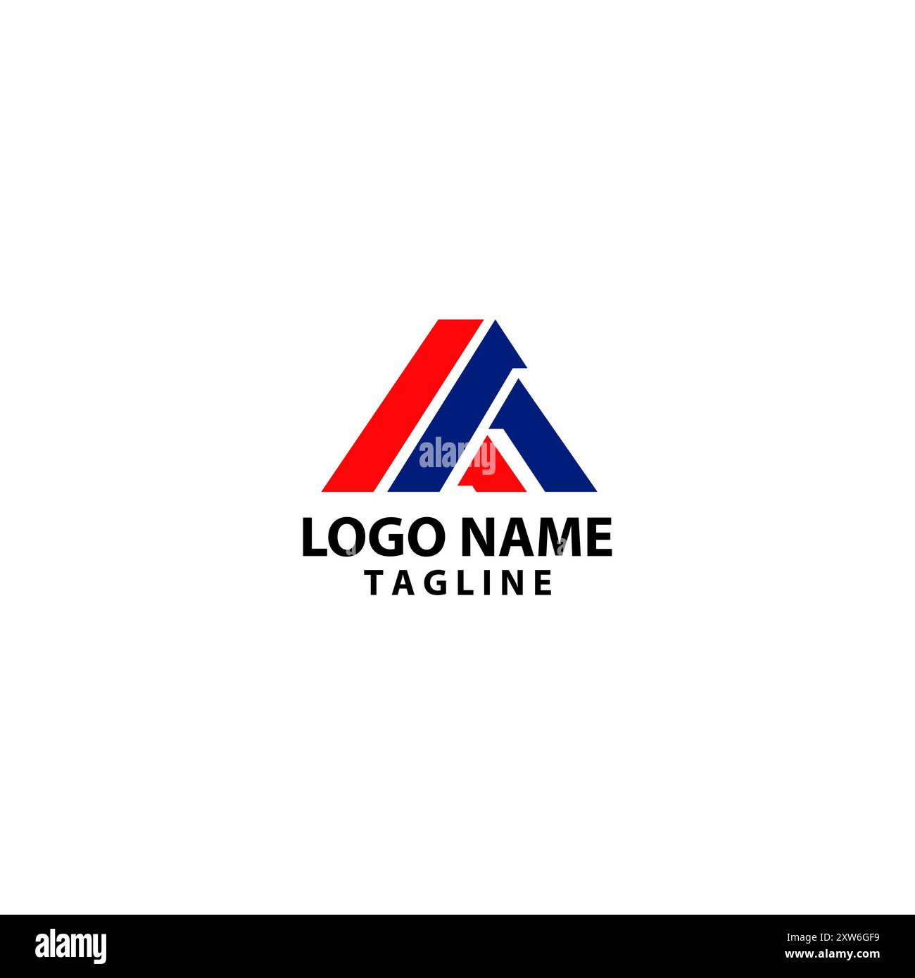initial letter MA abstract modern logo design vector Stock Vector