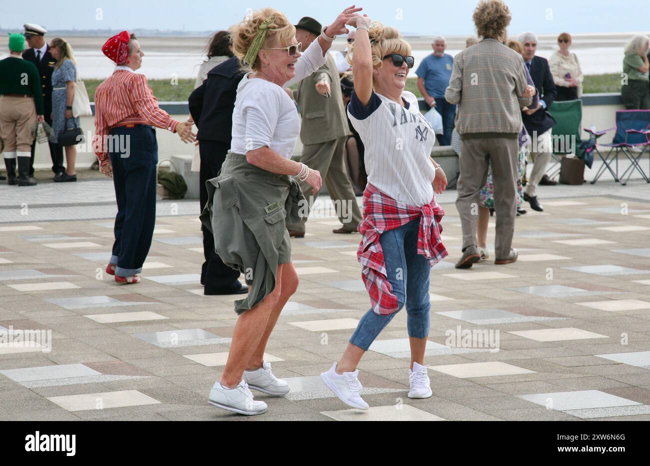 Ladies dancing Stock Photo