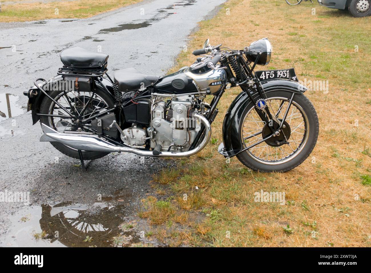 Ariel Square Four 4F5 - 1931, Ariel Motorcycle Veteran Stock Photo